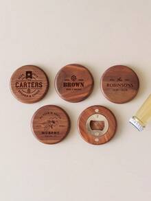 1pc Engraved Magnetic Bottle Opener, Wedding Favor, Magnetic Fridge Bottle Opener, Men's Gift, Customized Bottle Opener, Birthday Party Guest Gift, Birthday Party Souvenir, Customized Bottle Opener, Thank You Gift, Wedding Favor, Wedding Magnet, Personalized Wedding Favor, Gift For Him, Gift For Her, Girlfriend, Boyfriend, Family, Friends - Multicolor - View 10