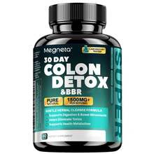 MEGNETA 30 Días de COLON DETOX - Apoyo Intestinal y Colónico, Fórmula Premium de Fibra con Sena, Rhamno y Cascara de Plantago - 60 Cápsulas por Envase - Una botella - Ver 8