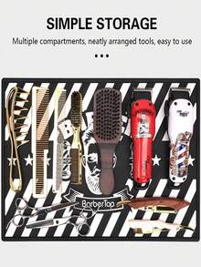 Silicone Salon Magnetic Mat Waterproof Hairdressing Tool Holder Barber Clipper Mat Hairdresser Pro Pad - Multicolor - View 4
