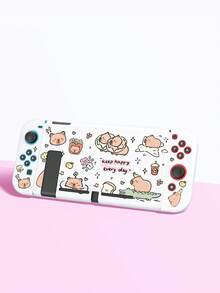 Cartoon Animal Print Protective Case, Compatible With Switch/Switch 2 Game Console Accessories, Fits New Switch 2 (2025)/Switch OLED/Switch NS/Switch Lite Game Consoles, Storage Bag, Card Slot Dock, Game Console Protective Case/Cover, Soft Skin-Friendly, Protect Your Beloved Device, Best Gift Compatible With Switch Players - Multicolor - View 4