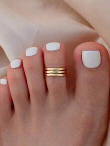 Adjustable Toe Ring, Foot Jewelry, Beach Accessories, Summer Jewelry, Body Jewelry, Birthday Gift, Gift For Her, Midi Ring, Boho Style Accessories - Geometry - View 1