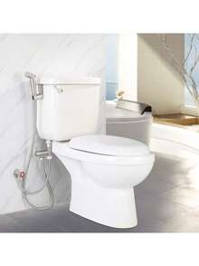 便携式马桶喷头，可调节流量手持喷雾器，浴室淋浴套装，马桶和宠物清洁，个人卫生 - 銀色 - 查看 12