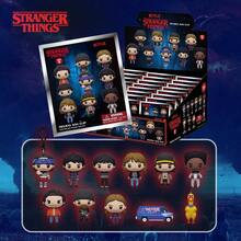 1pc Netflix "Stranger Things" Official Licensed Blind Box 3D Character Pendant Blind Bag Anime Figure Keychain Collectible Accessory, Includes Eleven, Dustin, Lucas, Mike, Will, Robin Set - Multicolor - View 13