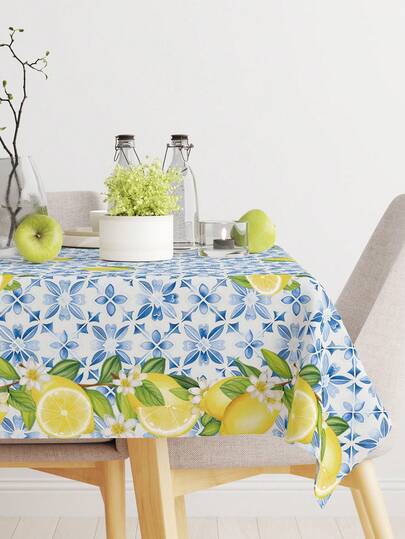 1 chiếc khăn trải bàn hình quả chanh, khăn trải bàn dùng một lần họa tiết hoa chanh màu vàng rực rỡ, trang trí theo chủ đề Ý, trang trí bàn ăn nhà bếp mùa hè màu xanh Địa Trung Hải, khăn trải bàn tiệc mùa xuân hè, đồ dùng tiệc sinh nhật, trang trí sinh nhật, trang trí tiệc mừng em bé, trang trí đám cưới, trang trí nhà cửa, trang trí phòng, trang trí bàn bếp, trang trí dã ngoại cắm trại ngoài trời, quà sinh nhật, quà mùa xuân, quà mùa hè