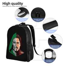 Marvel Fans Fashion Backpack, Waterproof Lightweight Bookbag, Large Capacity Daypack For School & Teens, Iron Man & Dr. Doom Style - Sets - View 7