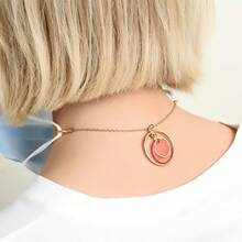 1 chiếc dây đeo khẩu trang tối giản và thời trang, chống thất lạc, phù hợp cho nữ giới. - Vàng - Xem 3