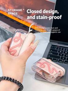 1/2件裝牙線盒 便攜旅行牙線分發器 自動彈出式 超細牙線棒收納盒 適合情侶、朋友與家人使用 旅行露營必備 - 彩色 - 查看 4