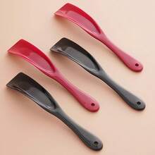Short-Handled Shoehorn Is Compact And Mini, Unbreakable, A Handy Tool For Putting On Shoes At Home, Portable Plastic Shoe Lifter For Lazy People - [Pack 1] Red Shoes, Universal Fit - View 4