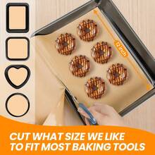 Thảm nướng silicon chống dính tái sử dụng, chịu nhiệt độ cao, chống trượt, bảo vệ mặt bàn, lót nồi chiên không dầu. - Xem 7