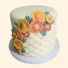 1 khuôn silicon hình hoa tròn, hoa nhọn và lá, dụng cụ trang trí bánh fondant, khuôn silicon, khuôn làm kẹo, cupcake, sô cô la, phụ kiện nhà bếp, dụng cụ làm bánh. - Xem 6