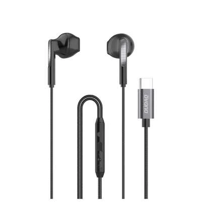 DUDAO 有线耳机，符合人体工学设计，佩戴舒适，14mm动圈单元，兼容小米及其他Type-C设备，兼容苹果15/16系列