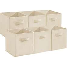 Open Storage Bins - Beige - View 8