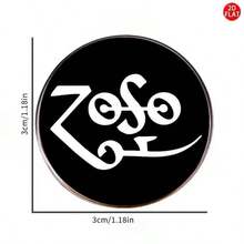 1 pieza Insignia de pin de la banda de rock ZOSO, adecuada para mochilas, bolsas, vaqueros, etc., gran regalo para fans de la música punk rock - Multicolor - Ver 5