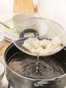 2 Pieces Stainless Steel Frying Strainer - Practical And Durable - 銀色 - 查看 9