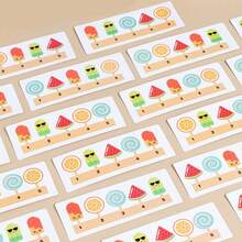 Ice Cream Set, Can Be Matched With Digital Cards And Popsicle Sticks, Fun Game To Exercise Classification And Fine Motor Skills, Educational And Entertaining - 彩色 - 查看 3