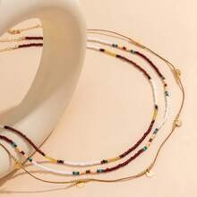 3pcs/Set Bohemian Style Glass Bead Body Chain, Suitable For Women's Daily Wear And Beach Resort Outfits - Waist Chain - View 2