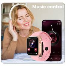 SIMSONLAB Reloj inteligente 2026 nuevo para niños, pantalla grande HD de 2.01, compatible con llamadas inalámbricas, recordatorio de información, carga inalámbrica, múltiples modos deportivos, respuesta de llamadas, control de música, foto remota, podómetro, regalo del Día de la Madre - Multicolor - Ver 3