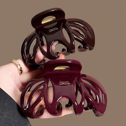 1 chiếc kẹp tóc và bí ngô bản rộng cao cấp, kích thước lớn, độ bám chắc chắn, kẹp tóc đa năng dành cho phụ nữ có mái tóc dày.