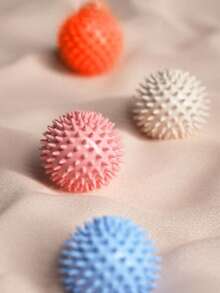 1 quả bóng yoga hình nhím có gai mềm nhô cao, bóng massage tập thể dục dùng để bấm huyệt, thư giãn cơ vai, cổ, chân, bóng yoga hỗ trợ cân cơ, thể thao & thể dục, mềm mại & thân thiện với da, thích hợp cho việc mang giày cao gót lâu, tập luyện cường độ cao, trường học, du lịch, nhà, spa, massage. - Nhiều màu - Xem 3