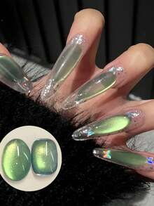 BORN PRETTY 10ml 绿色猫咪磁性星光竹子持久美甲沙龙家用DIY春日氛围 - 彩色 - 查看 6