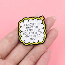 Enamel Badge Brooch Pin, Suitable For Backpacks, Bags, Stylish Decoration, Gift For Friends - Multicolor - View 6