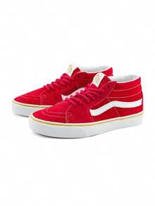 Giày Vans SK8-Mid Retro cổ cao dành cho nam và nữ, giày thể thao casual cho cặp đôi VN000BWEJV6 - Đỏ - Xem 2