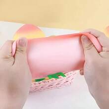 Random Color Soft Pressure-Resistant Squeeze Toy, Peach Squishy Toy For Adults, Squishy Toys, Cute Stuff, Cheese Squishy, Squishy Dumpling - Multicolor - View 7