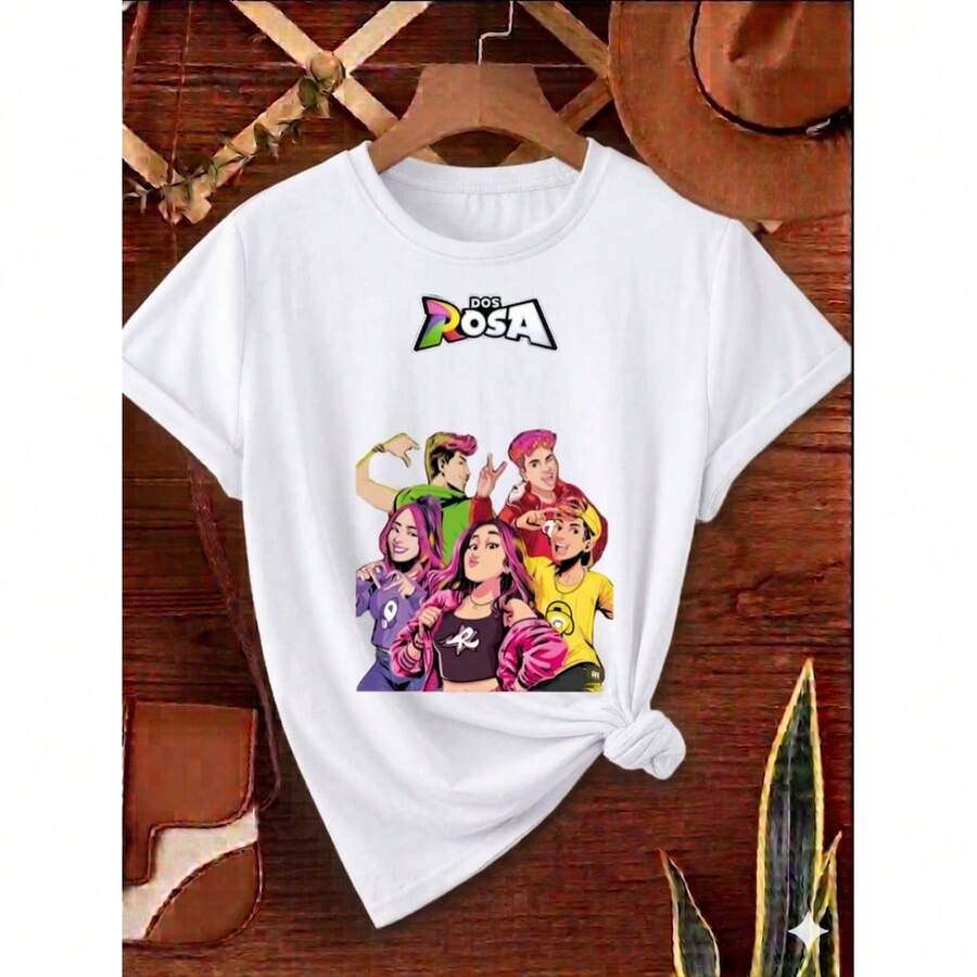 Unisex Printed Cotton T-Shirt - 白色 - 查看 1