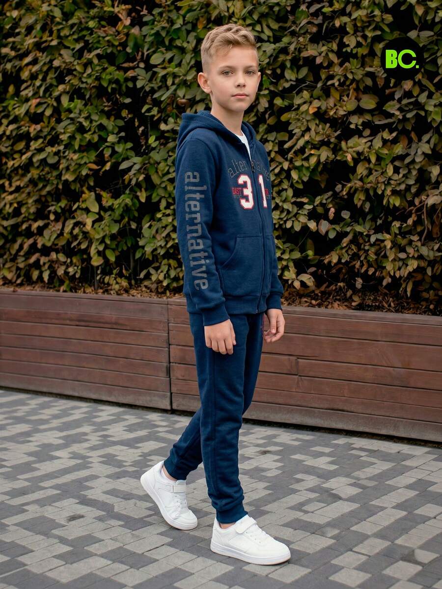 Big City Tween Boys T-Shirt Co-Ords - 藏蓝色 - 查看 1