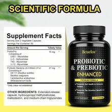 Bcuelov Probiotic Capsules, Advanced Formula Dietary Supplement - Support Maintain Gut Health And The Immune System - 120 Capsules - 1 Bottle - View 2