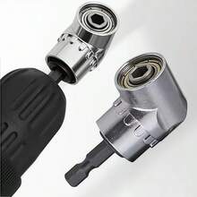 Đầu khoan góc vuông chịu lực cao - Bộ chuyển đổi tua vít thay nhanh 105 độ với ổ cắm mũi khoan từ tính, tương thích với máy khoan va đập/máy khoan điện, thích hợp cho không gian hẹp, lắp ráp đồ nội thất, ô tô, sửa chữa đường ống nước - Sử dụng chuyên nghiệp và tự làm, sửa chữa ô tô, thiết kế nhỏ gọn, cấu trúc bền chắc, cải tạo nhà cửa. - A - Xem 3