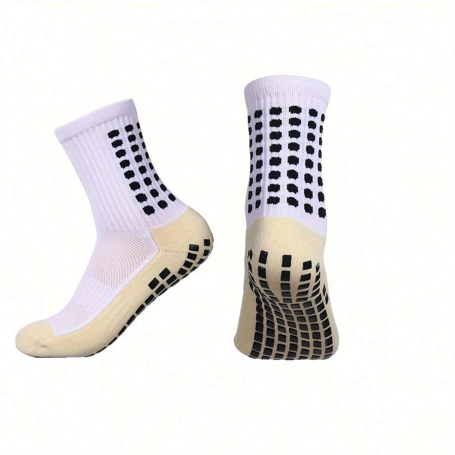 Cushioned Anti-Skid Crew Socks For Football, Basketball & Daily Wear - A - View 1