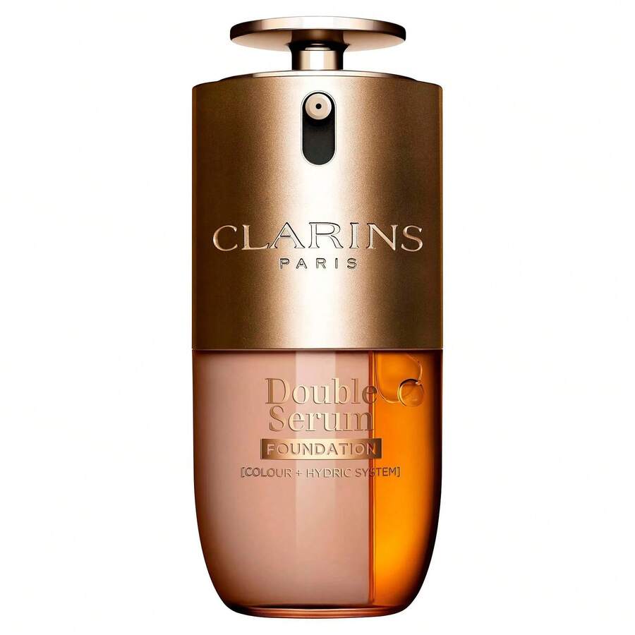 Clarins 雙效精華粉底液 2合1 混合粉底 #L4C (淺色調,強度 4,冷底色) 30ml/1 Oz | 亮澤緞面妝效 | 中至高遮瑕 | 保持肌膚水潤舒適 | 減少細紋與皺紋外觀 - L4C - 查看 1