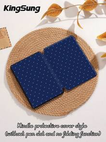 Kingsung Ốp bảo vệ máy tính bảng màu xanh hải quân chấm bi, tương thích với iPad 9.7/10.2/10.5/10.9/12.9/Pro 11, thế hệ thứ 10, tương thích với Samsung Galaxy Tab S6 Lite 10.4 inch, tương thích với Kindle Paperwhite thế hệ thứ 12 2024, Kindle thế hệ thứ 11 2022, màu Clara, chống rơi vỡ, chân đế thông minh/tự động bật/tắt màn hình. - Nhiều màu - Xem 9