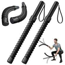 1 Pair Adjustable Stainless Steel Battle Ropes, For Strength Training, Short Yet Flexible And Durable Fitness Ropes For Abdominal Exercises, Suitable For Home Gym, Unisex - Multicolor - View 1