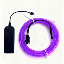 1pc, 9.84ft/3 Meters Bright Neon Rope Light - Holiday Decor Lighting, Bedroom Decor - Battery Powered, Flashing, Electronically Generated Light Source, With Cool Small Devices Included - Color - View 13