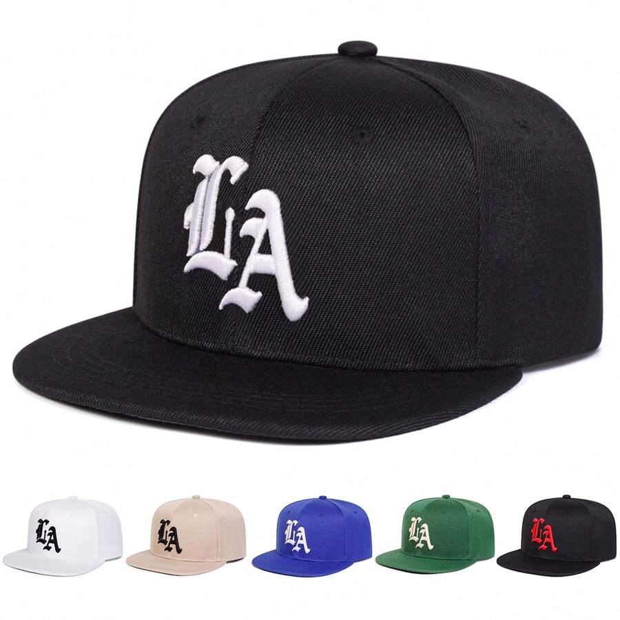 Mũ lưỡi trai nam phong cách Gothic LA, thêu chữ cá nhân hóa, mũ thời trang đường phố thường ngày cho mùa xuân, mùa thu, du lịch, nghỉ mát biển. - nhiều màu - Xem 1