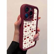 Funda para teléfono con diseño de lazo de cereza compatible con fundas para iPhone 11, 11pro, 11promax, 12, 12MINI, 12pro, 12promax, 13, 13MINI, 13pro, 13promax, 14, 14PLUS, 14pro, 14promax, 15, 15PLUS, 15PRO, 15PROMAX, 16, 16E, 16PLUS, 16PRO, 16PROMAX, X, XS, XR, XSMAX, teléfonos móviles, bolsos, accesorios para móviles, fundas para teléfonos, decoración de interiores, accesorios, fundas transparentes para teléfonos, verano, correas para teléfonos, fundas para teléfonos de hombre, fundas para teléfonos de mujer, protección para teléfonos móviles, accesorios de playa, dulces de fresa, fundas protectoras - Estilo (1 pieza) - Ver 4