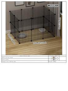 Pet Fence, Dog Isolation Cage, Freely Combinable Indoor Home Use Small/Medium Dog Kennel, Teddy Playpen - Multicolor - View 17