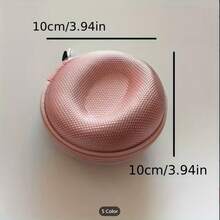 2pcs/Set Watch Box With Carabiner, Round Portable Single Watch Travel Case, Zippered EVA Watch Box With Padding, Black Nylon Oval Watch Storage Box With Velvet Interior, Portable Travel Watch Case, EVA Anti-Pressure Protective Bag, Anti-Drop, Anti-Shock, Anti-Scratch, Suitable For Smart And Mechanical Watches - one-size - View 12