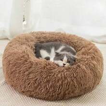 1 Piece Cute Cat Bed For Indoor Cats, Washable Pet Bed, Warm Pet Cave Bed, Suitable For Rabbits, Puppies And Cats - Khaki - View 13