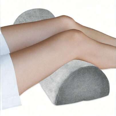 Semicircular Beauty Salon Leg Support Pillow And Neck Support Pad, Memory Foam Ergonomic Contour Pillow With Removable Washable Cover, Ergonomic Side Sleeper Leg Elevation Pillow, Suitable For Salons, Spas And Home Use, Great Gift For Massage Therapists, Spa Owners And Side Sleepers, Ideal For Valentine's Day And Mother's Day