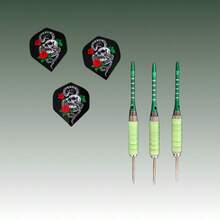 Darts Replacement Set, Includes Darts Flights And Silicone Protectors - Green - View 7