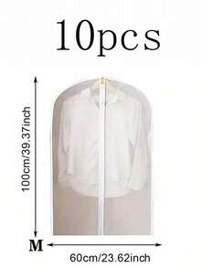 10/5/1 túi đựng quần áo trong suốt, 4 kích cỡ, túi đựng vest có khóa kéo, túi bọc váy, túi bảo quản quần áo trong suốt - Bảo vệ và sắp xếp tủ quần áo của bạn - Nhiều màu - Xem 14