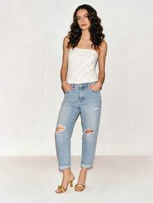 MERUMOTE Women's Mule Heels 2.76" Heeled Sandals Slip On Mules One Strap Square Toe Shoes For Casual,Party - 金色 - 查看 2
