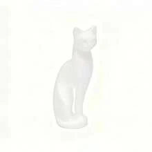 1pc Black And White Cat Statue Decor, Elegant Posture And Cuddling Design, Unique High-End Desktop Art Display Piece, Suitable As Gift For Christmas, New Year, Spring, Valentine's Day, Easter, Graduation, Decorative Accent For Desk, Cabinet, Bedroom, Minimalist Abstract Decoration - Multicolor - View 12