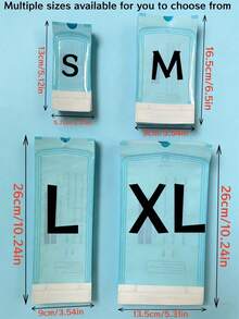 200/100/50个装耐高温美甲工具消毒袋,多种尺寸自封式消毒袋,一次性消毒储存袋,适用于美甲工具、修脚工具、纹身工具、牙科工具、美甲用品、美甲艺术工具。高温消毒后提供长期无菌保护,防止交叉感染。美甲沙龙、纹身工作室、牙科诊所及日常使用必备的消毒耗材。 - 藍白色 - 查看 4