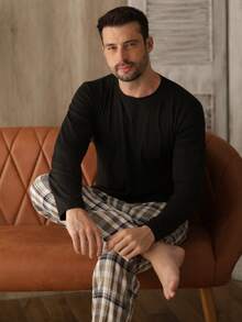 Men Thermal Underwear Tops - Beige - View 6