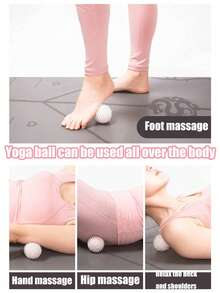 1 quả bóng yoga hình nhím có gai mềm nhô cao, bóng massage tập thể dục dùng để bấm huyệt, thư giãn cơ vai, cổ, chân, bóng yoga hỗ trợ cân cơ, thể thao & thể dục, mềm mại & thân thiện với da, thích hợp cho việc mang giày cao gót lâu, tập luyện cường độ cao, trường học, du lịch, nhà, spa, massage. - Nhiều màu - Xem 4