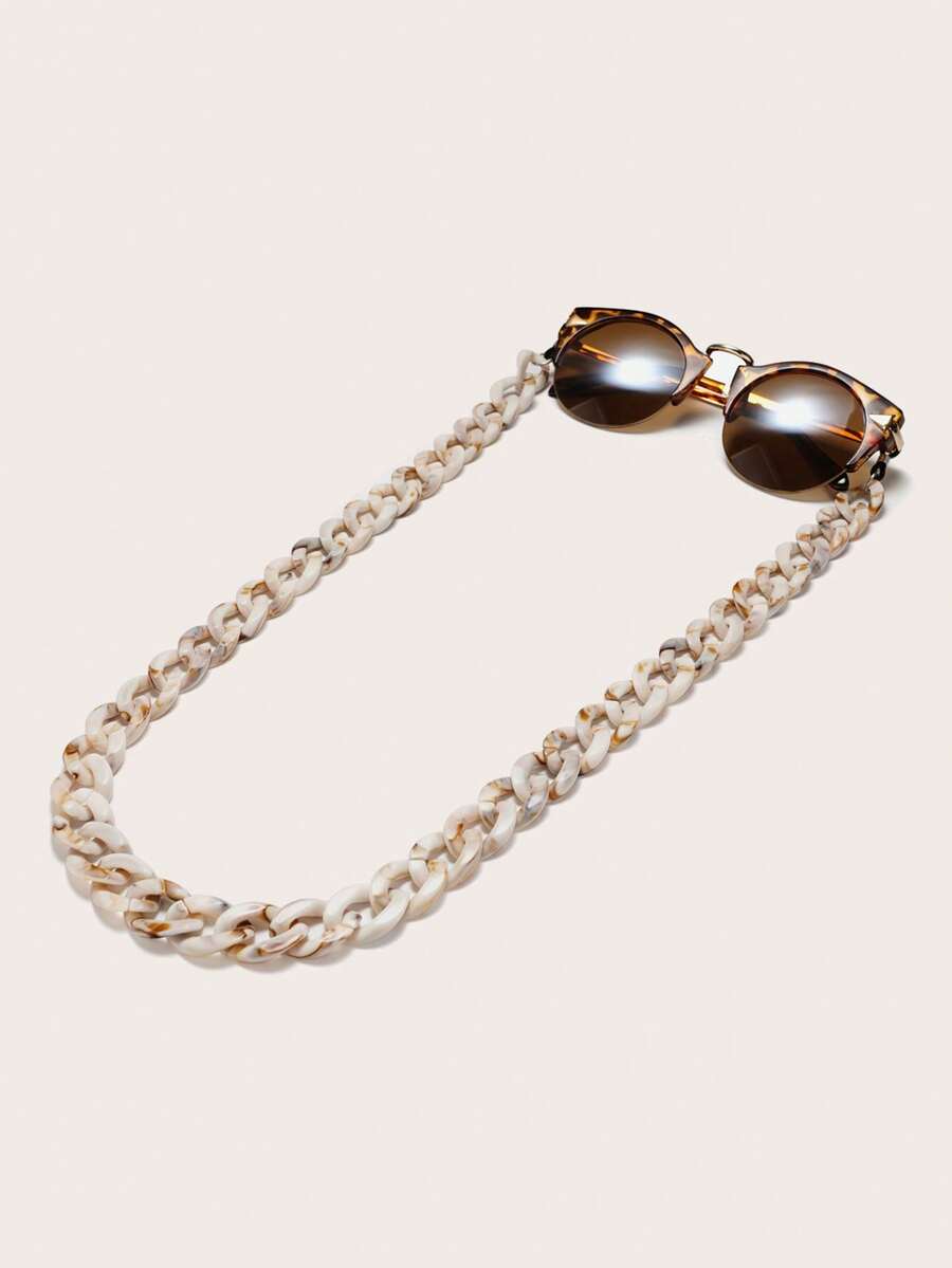 1pc Acrylic Eyeglasses Chain, Elegant & Fashionable, Anti-Slip Glasses Chain For Women - Multicolor - View 1